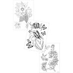 Braventa Collection Artikel 3'lü Geçici Dövme Seti,geçici Tattoo,vücut Dövme,kol Bilek Dövme,boyun Dövme,sırt Dövme - Çok Renkli