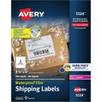 Braventa Collection Avery Emin Beslemeli Suya Dayanıklı Yazdırılabilir Nakliye Etiketleri, 3-1/3" x 4", Beyaz, 300 Boş P - Çok Renkli - Standart