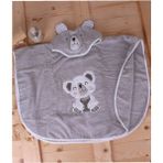 Braventa Collection Baveno %100 Pamuk Yuvarlak Koala Çocuk Banyo&plaj Panço Havlu Gri Tek Ebat
