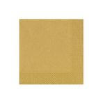 Braventa Collection Benim - Düz Desenli Altın Kağıt Peçete 33 * 33 - Standart