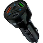 Braventa Collection BN72 55W Araç Içi Çakmaklık Hızlı Şarj Aleti Pd Quick Charger 2 USB 1 Type-C Çıkış