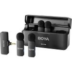 Braventa Collection Boya By-V4 4 Kişilik Şarj Kutulu Kablosuz Mikrofon Seti - 3.5mm Trs