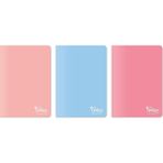 Braventa Collection Colors A4 80 Yaprak Çizgili Defter 3'lü Paket, Somon, Pembe, Mavi - Standart
