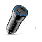 Braventa Collection Coofbe 60W Turbo Araç Şarjı 2 Type-C Girişli Şarj Akım Korumalı Araç Çakmaklık Şarjı 12V-24V Araç Şa