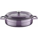 Braventa Collection Döküm Çok Amaçlı Yayvan Tencere Çap(Ø) 24CM -Trendy Mor - Standart