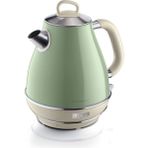 Braventa Collection Elektrikli Su Isıtıcı Yeşil 2869/04 - Paslanmaz Çelik, Retro Kettle, 1,7 Litre 2000 Watt, Otomatik K