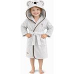 Braventa Collection Ely Çocuk Bornozu Kapşonlu-Haynanan Figürlü-Bebek Bornoz-Erkek-Koala-Gri 13-14 Yaş, Ely , 13-14 Yıl