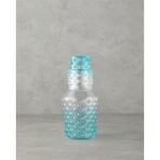 Braventa Collection English Home Bubbles Cam Başucu Sürahi 1150 ml Mavi