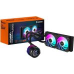Braventa Collection Gıgabyte Aorus Waterforce x Iı 240 Manyetik Kilitleme Mekanizmalı Fan, 60 x 60MM Full Color LCD Ekra