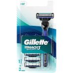 Braventa Collection Gillette Mach3 Sport Erkekler Için El Tıraş Makinesi + Çelikten Daha Sert Bıçaklarla Değiştirilebili - Standart