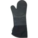 Braventa Collection Gri Silikon Yanmaz Yapışmaz Isı Yalıtımlı Mutfak Fırın Eldiveni, Döküm Tencere Sahan Tutacağı, 35 cm