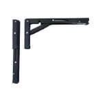 Braventa Collection Gürçay Hırdavat Mandallı Katlanabilir Masa Konsolu 1 Çift Siyah 40CM