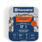 Braventa Collection Husqvarna X-Cut S93G 12 Inç Elektrikli Testere Zinciri, 3/8 Inç Mini Adım, 50 Inç Ölçer, 45 Tahrik B