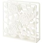 Braventa Collection Ikea Çelik Toz Boya Peçetelik (Beyaz, 16X16 Cm) - Standart