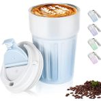 Braventa Collection Kahve Termosu Paslanmaz Çelik Su Matarası Spor Matarası, Kapaklı 400 Ml, Sızdırmaz Çocuk Şişesi, Ev - Standart