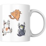 Braventa Collection Kedi Baskılı Kupa Bardak Komik Desenli Hediyelik Kahve Çay Kupası - Standart