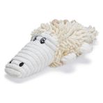 Braventa Collection Köpek Oyuncağı, Timsah, Peluş, Beyaz, 36X16X10CM