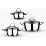 Braventa Collection Leggno Topline 6 Parça Mini Tencere Seti 12-14-16CM - Standart