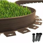 Braventa Collection Lux Garden Çim Ayırıcı 10 M Kahverengi Çim Sınırlayıcı Taş Toprak Ayıracı Çim Ayracı Çim Ayırıcı Bar