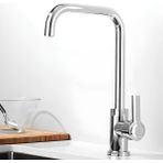Braventa Collection Lüx Kuğu Batarya Krom Lavabo Mutfak Musluğu Musluk Mermer Tezgah Üstü Çift Su Giriş Evye