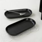 Braventa Collection Mat Siyah Noyan Kayık Tabak 2 Adet 28 cm - Standart