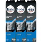 Braventa Collection Men Erkeklere Özel Tüy Dökücü Krem Hassas Ciltler 600ML (200 ml x 3 Adet) - Standart