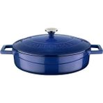 Braventa Collection Metal Döküm Çok Amaçlı Yayvan Tencere, Trendy, 24 Cm, 2.47 L, Mavi - Standart