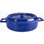 Braventa Collection Metal Premium Serisi - Döküm Çok Amaçlı Tencere, Yuvarlak, 24 Cm, Majolik Mavi - Standart