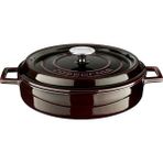 Braventa Collection Metal Premium Serisi - Döküm Çok Amaçlı Tencere, Yuvarlak, 28 Cm, Majolik Mor - Standart