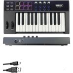 Braventa Collection Midex Midi-25 Pro Midi Klavye 25 Tuşlu Midi Keyboard 8 Pad