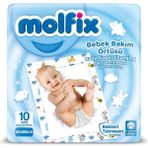Braventa Collection Molfix Bebek Bakım Örtüsü 10'lu 60X60 - Çok Renkli - Standart