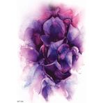 Braventa Collection Mor Çiçek Geçici Dövme,geçici Tattoo,vücut Dövme,kol Bilek Dövme,boyun Dövme,sırt Dövme - Çok Renkli