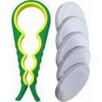 Braventa Collection Mta High-Tech Kavanoz Kapağı Açacağı + 5 Adet Kavanoz Kapağı Hediyeli – Ergonomik Kaymaz Tasarım, Ko - Standart