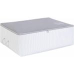 Braventa Collection Ocean Home Textile Büyük Boy Gri Çizgili Stuff & Things Baza Altı Hurç 62 x 46 x 22 cm - Standart