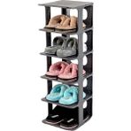 Braventa Collection Orret Home 5 Katlı Plastik Ayakkabılık Raf, Eklenebilir ve Büyütülebilir Düzenleyici Organizer, Kapı