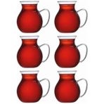 Braventa Collection Orret Home Keyfi Ala 6'lı Borosilikat Cam Çay Bardağı Seti, 200ML Termisil Kupa, Şık ve Dayanıklı, Ç - Çok Renkli - Standart
