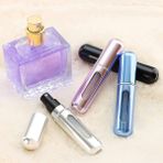 Braventa Collection Parfüm Şişesi Çanta Içi Mini Doldurulabilir Seyahat Cep Yedek Parfüm Şişesi 5 ml - Çok Renkli