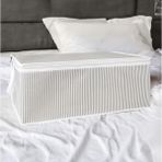 Braventa Collection Pazar Kapısı Baza Altı Düzenleyici Kumaş Hurç Büyük Boy Organizer (65 x 45 x 22) (3 Adet Gri Büyük B - Standart