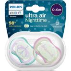 Braventa Collection Philips Avent Ultra Air Gece Emziği 0-6 Ay, 2'li Paket, Kız