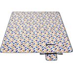 Braventa Collection Piknik Örtüsü GCM87CU, 200 x 200 cm Büyük Plaj Örtüsü, Kamp Örtüsü, Su Geçirmez Alt Yüzey, Makinede - Standart