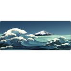 Braventa Collection Porge Gamer Mouse Pad 70X30 Mouse Pad Xl Büyük Oyuncu Ofis Mouse Altlığı Mousepad (Mavi Kanagawa, 70