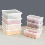 Braventa Collection Porsima 2011 8'li Buzluk Buzdolabı Düzenleyici Derin Dondurucuya Uygun Bakliyat Saklama Kabı Seti -B - Standart