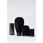 Braventa Collection Premium Siyah 3'lü Kese Seti, Peeling Eldiveni, Yüz KESESI%100 Floş Ipek Normal,orta,hassas Ciltler - Standart
