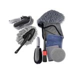Braventa Collection Profesyonel Mikrofiber 9 Araç Temizleme Seti Araç Lastik Torpido Jant Yıkama Seti Araç Fırca Seti