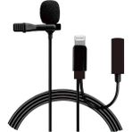 Braventa Collection Psr Aksesuar MS-UC568 Canlı Yayın Yaka Mikrofonu – Akıllı Gürültü Önleyici, Lightning Girişli, 3.5mm