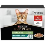 Braventa Collection Purina Pro Plan Sterilised Kısırlaştırılmış Kediler Için Sığır Etli Yaş Mama 85 Gram, 10 Adet