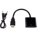 Braventa Collection Sanec HDMI To VGA Dönüştürücü + Ses Kablosu Siyah