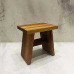 Braventa Collection Shark Anatolia Iroko Ahşap Banyo Taburesi Oturak Büyük Boy - Standart - Çok Renkli