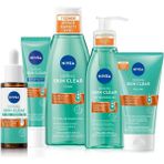 Braventa Collection Sivilve Karşıtı Cilt Bakım Seti, Serum,yüz Temizleme Jeli,tonik,peeling,gece Kremi