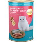 Braventa Collection Smartheart Kedi Konservesi Jöle Içinde Tavuklu Sardalya 400 gr